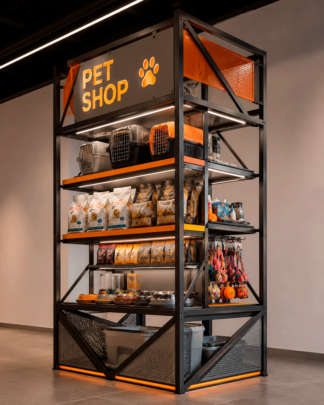 Expositor Pet Shop modular